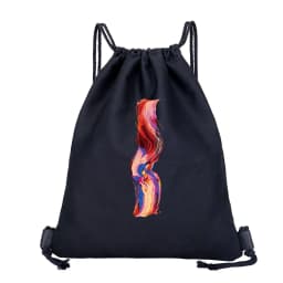 26 Initials Print Drawstring Bag Backpack Men and Women Beach Sports Travel Backpack Kid Gift Supplies Bag Portable Sundries Bag