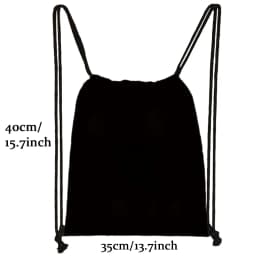 26 Initials Print Drawstring Bag Backpack Men and Women Beach Sports Travel Backpack Kid Gift Supplies Bag Portable Sundries Bag