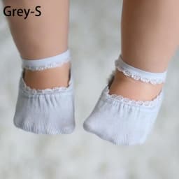 Rubber Soles Infant Solid Color Anti-slip Socks Lace Socks Baby Socks Newborn Socks Summer