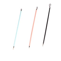 Very fine color 3pcs set nylon durable steel rod nail art hook pen stroke watercolor gouache oil painting acrylic nail art brush