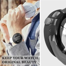 Tempered Glass+Cover For Google Pixel Watch PC Protective Case Full All-Around Bumper Screen Protector for Google Pixel Watch 2