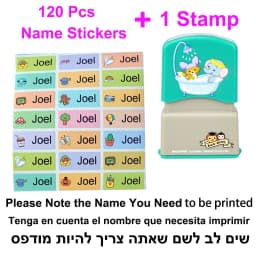 Customized Name Stamp Paints Personal Student Child Engraved Waterproof Non-fading Kindergarten Cartoon Clothing Name Seal