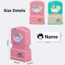 Customized Name Stamp Paints Personal Student Child Engraved Waterproof Non-fading Kindergarten Cartoon Clothing Name Seal