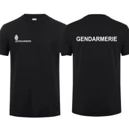 French Gendarmerie T Shirt Short Sleeve Gendarmerie PSIG T-shirt Man