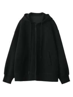 CHIC VEN Women Sweatshirts Hoodies Solid Loose Casual Hooded Female Tops Lady Coat Medium Length Overcoat Spring Autumn 2025