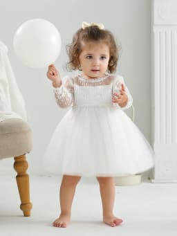 Baby Christening Stuff Dress Baby Dress Girls Party Birthday Wedding Princess White Dresses for Woman