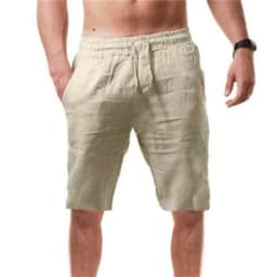 Men's Cotton Shorts Pants Male Summer Breathable Solid Color Short Trousers Fitness Streetwear S-3XL 1PC