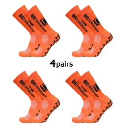 4Pairs/Lot 2024 New ANTI SLIP Tapedesign Football Socks Mid Calf Non-Slip Soccer Sport Cycling Sports Mens Sock EU38-45
