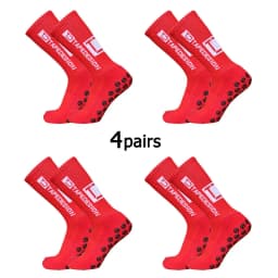 4Pairs/Lot 2024 New ANTI SLIP Tapedesign Football Socks Mid Calf Non-Slip Soccer Sport Cycling Sports Mens Sock EU38-45