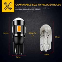 2PCS W5W CANbus White LED Motorcycle Position Parking Light FOR Kawasaki Z250 Z400 Z650 Z900 RS ER6F T10 194 Pilot Park Lights