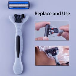 1 Handle + 4 Blades/ Men And Women Body Hair Safety Bikini Aloe Strip Razors Blade Set Female Shavers Replacement Heads
