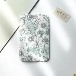 1 Pcs Simple And Fresh Flower Card Set Student Card Bus Access Protection Card Holder ABS Plastic Neck Rope Card Cover