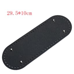 29.5*10cm Handmade Oval Bottom For Knitted Bag PU Leather Wear-Resistant Accessories Bottom With Holes Diy Crochet Bag Bottom