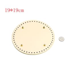 29.5*10cm Handmade Oval Bottom For Knitted Bag PU Leather Wear-Resistant Accessories Bottom With Holes Diy Crochet Bag Bottom