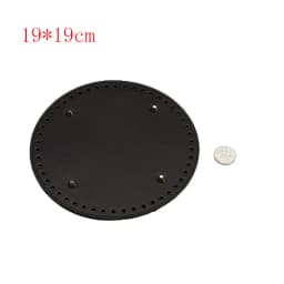 29.5*10cm Handmade Oval Bottom For Knitted Bag PU Leather Wear-Resistant Accessories Bottom With Holes Diy Crochet Bag Bottom