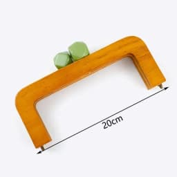 1Pc Deepeel 14-28cm Wooden Bag Handle Bags Closure Kiss Clasp Purse Frames Lock Buckles Handles DIY Sewing Brackets Accessories