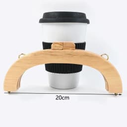 1Pc Deepeel 14-28cm Wooden Bag Handle Bags Closure Kiss Clasp Purse Frames Lock Buckles Handles DIY Sewing Brackets Accessories