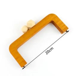 1Pc Deepeel 14-28cm Wooden Bag Handle Bags Closure Kiss Clasp Purse Frames Lock Buckles Handles DIY Sewing Brackets Accessories