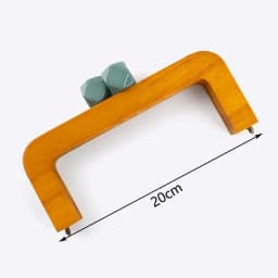 1Pc Deepeel 14-28cm Wooden Bag Handle Bags Closure Kiss Clasp Purse Frames Lock Buckles Handles DIY Sewing Brackets Accessories