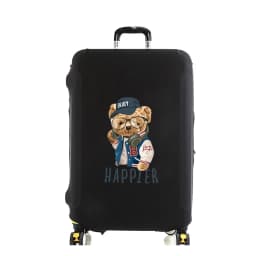 Luggage Cover Suitcase Protector for 18-32 Inch Trolley Travel Wisdom Bear Print Set Thicken Elasticity Dust Cover Anti-scratch