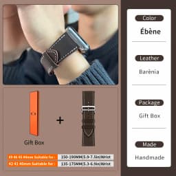 2026Kebitt For Apple Watch Series12 11 10 Ultra4 3 SE3 Strap High Quality Genuine Leather Band Iwatch 46 42 41 45 49mm Bracelet
