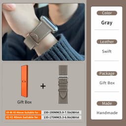 2026Kebitt For Apple Watch Series12 11 10 Ultra4 3 SE3 Strap High Quality Genuine Leather Band Iwatch 46 42 41 45 49mm Bracelet