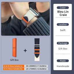 2026Kebitt For Apple Watch Series12 11 10 Ultra4 3 SE3 Strap High Quality Genuine Leather Band Iwatch 46 42 41 45 49mm Bracelet