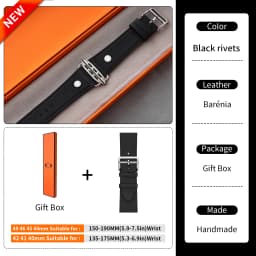 2026Kebitt For Apple Watch Series12 11 10 Ultra4 3 SE3 Strap High Quality Genuine Leather Band Iwatch 46 42 41 45 49mm Bracelet