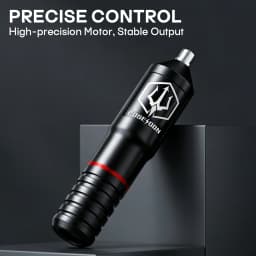 Alloy Tattoo Pen Kit POSEIDON High Quality Black Tattoo Kit 20 Tattoo Needles High Power Tattoo Power Supply Tattoo Gun Kit