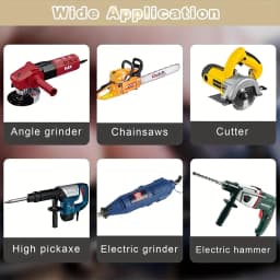 50pcs For Drills Sanders Grinders Motors Durable Motor Repair Parts Kit Heavy Duty Carbon Brush with Metal Bases