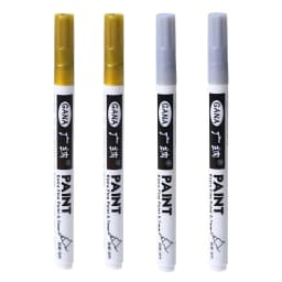 Fine tip permanent Paint Marker Pen DIY Paint Metallic Pen Permanent Gold SILVER Marker Touch Up,School Model Painting