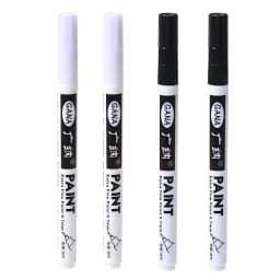 Fine tip permanent Paint Marker Pen DIY Paint Metallic Pen Permanent Gold SILVER Marker Touch Up,School Model Painting