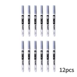 Fine tip permanent Paint Marker Pen DIY Paint Metallic Pen Permanent Gold SILVER Marker Touch Up,School Model Painting