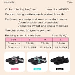 Professional Non-slip Gym Yoga Shoes Flat Soft Anti-slip Sole Ballet Fitness Dance Shoes Pilates Yoga Shoes Socks