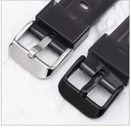 Watch Strap for Casio F-91W F-84 F-105/108 A-158/168 AE-1200/1300 Transparent Colorful Silicone Bracelet Band Accessories 18mm