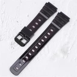 Watch Strap for Casio F-91W F-84 F-105/108 A-158/168 AE-1200/1300 Transparent Colorful Silicone Bracelet Band Accessories 18mm