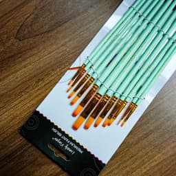 12pcs Professional Paint Brushes Set Round Pointed Tip Nylon Hair Artist Acrylic Brush For Acrylic Watercolor Oil Painting Body