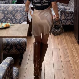 Women High Waist Vogue Acetate Skirts Female Elegant Evening Dresses Girls Fashion Black Champagne Mini A Line Skirts Size-S-L