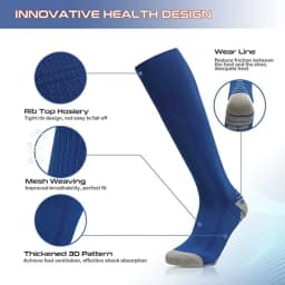 New Compression Socks Knee High 20-30 Mmhg Fit Medical Edema Diabetes Varicose Veins Running Marathon Compression Sports Socks