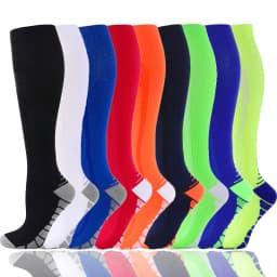 New Compression Socks Knee High 20-30 Mmhg Fit Medical Edema Diabetes Varicose Veins Running Marathon Compression Sports Socks