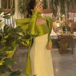 Chic Short Evening Dress High Neck Puff Long Sleeves with Pleat Sexy Open Back Sheath Knee Length Women Party Gowns for Wedding