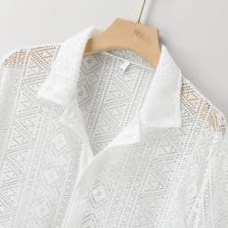 Summer Men's Clothing Mesh See Through Mesh Sexy Shirt Short Sleeve Fishnet Button-down Retro Chic Streetwear Party Blouse S-5XL