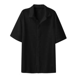 Summer Men's Clothing Mesh See Through Mesh Sexy Shirt Short Sleeve Fishnet Button-down Retro Chic Streetwear Party Blouse S-5XL