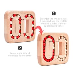 Wooden Puzzle Ball Toys Luban Lock for Children Educational Early Education Rolling Magical Bean Cube Balls