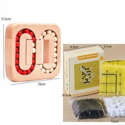 Wooden Puzzle Ball Toys Luban Lock for Children Educational Early Education Rolling Magical Bean Cube Balls
