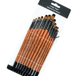 12/48pcs Artist Paint Brushes Set For Oil Acrylic Flat Tip Kit Paint Brushes For Nylon Paint Brushes Artist Watercolor Painting