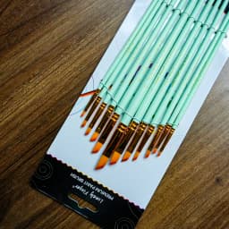 12/48pcs Artist Paint Brushes Set For Oil Acrylic Flat Tip Kit Paint Brushes For Nylon Paint Brushes Artist Watercolor Painting