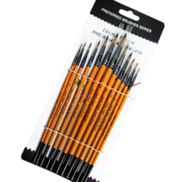 12/48pcs Artist Paint Brushes Set For Oil Acrylic Flat Tip Kit Paint Brushes For Nylon Paint Brushes Artist Watercolor Painting