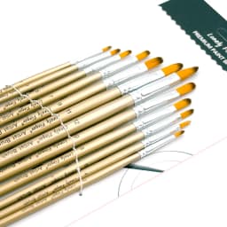 12/48pcs Artist Paint Brushes Set For Oil Acrylic Flat Tip Kit Paint Brushes For Nylon Paint Brushes Artist Watercolor Painting
