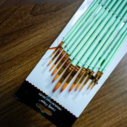 12/48pcs Artist Paint Brushes Set For Oil Acrylic Flat Tip Kit Paint Brushes For Nylon Paint Brushes Artist Watercolor Painting